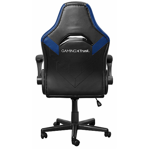 Крісло Trust GXT703B Riye, ПУ шкіра, Foldable Armrests, синій