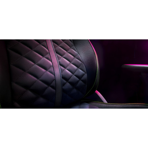 Крісло Razer Enki X  ПУ шкіра, 2D-Armrests, чорно-зелений