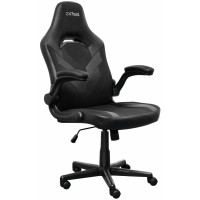 Крісло Trust GXT703 Riye, ПУ шкіра, Foldable Armrests, чорний