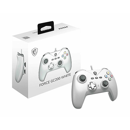 Геймпад MSI FORCE GC200 WHITE, USB-A, білий
