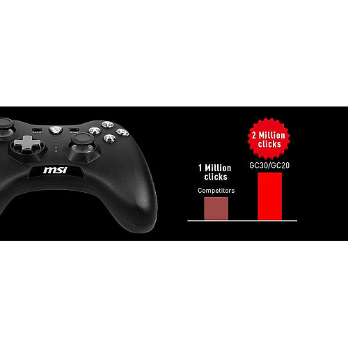 Геймпад MSI Force GC20 V2, USB-A, чорний