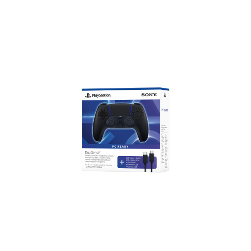 Геймпад PlayStation 5 Dualsense BT, Midnight Black (USB-C кабель)