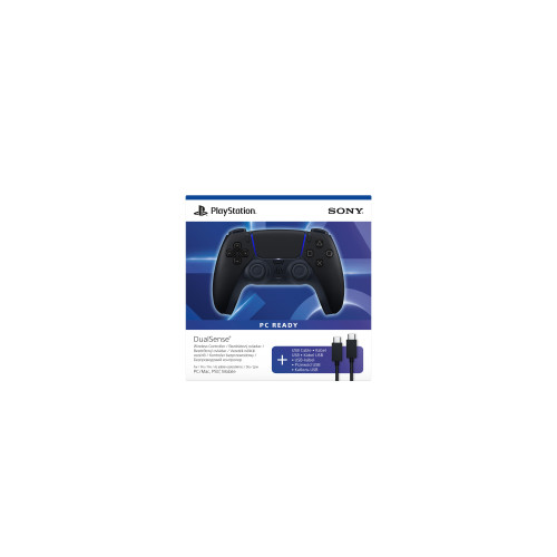 Геймпад PlayStation 5 Dualsense BT, Midnight Black (USB-C кабель)