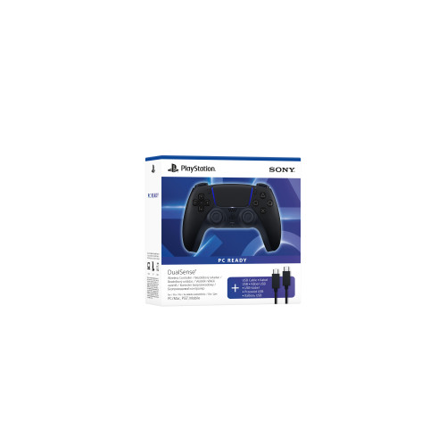 Геймпад PlayStation 5 Dualsense BT, Midnight Black (USB-C кабель)