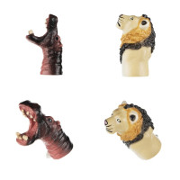 Игровой набор Same Toy Пальчиковый театр Бегемот и Лев, 2шт