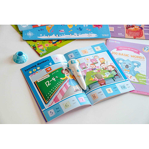 Книга Игры математики сезон 1-4 с интерактивной способностью Smart Koala, 4шт