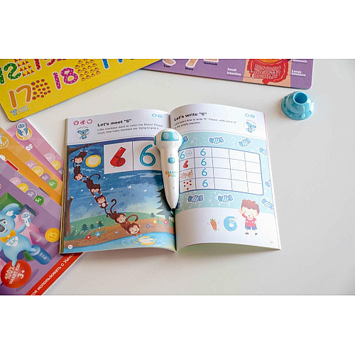 Книга Игры математики сезон 1-4 с интерактивной способностью Smart Koala, 4шт