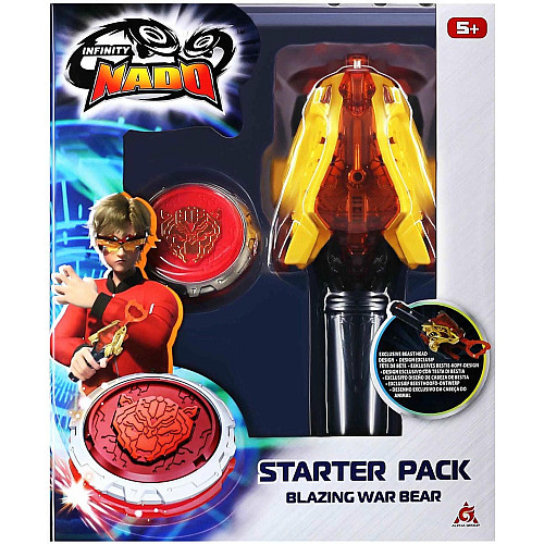 Волчок Infinity Nado VI Starter Pack Горящий Боевой Медведь (Blazing War Bear)