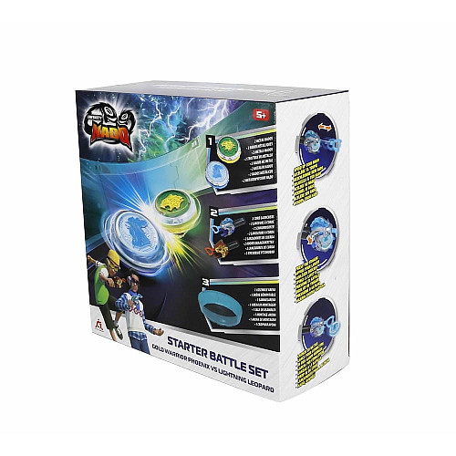 Набор Infinity Nado VI Starter Battle Set Золотой Воин Феникс против Ослепительный Леопард (Gold Warrior Phoenix vs Lighting Leopard)