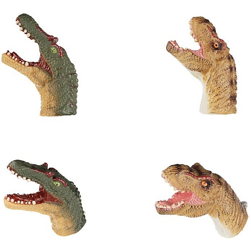 Игровой набор Same Toy Пальчиковый театр Спинозавр и Тиранозавр, 2шт