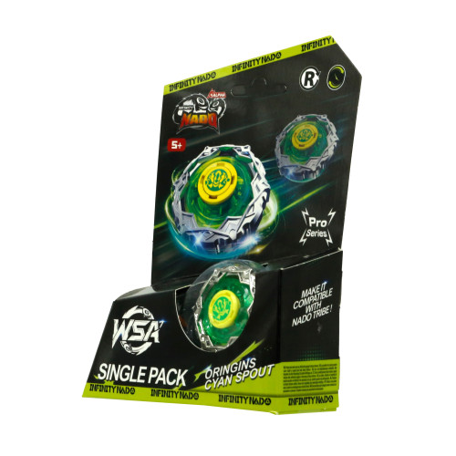 Дзиґа Infinity Nado VII Pro Series Single Pack Origins Ціановий Вихор (Cyan Spout)