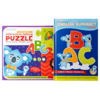 Аудіо Дошка-Пазл Smart Koala двомовна English ABC та книга з інтерактивною здатністю