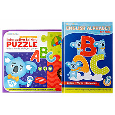 Аудіо Дошка-Пазл Smart Koala двомовна English ABC та книга з інтерактивною здатністю