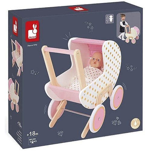Тележка Janod Candy Chic для кукол