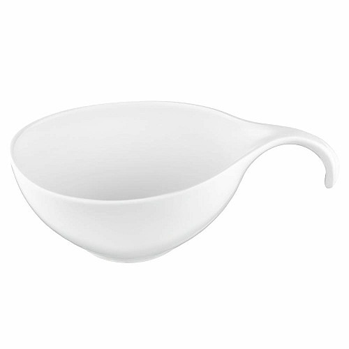 Салатник с ручкой ARDESTO, 360мл, фарфор, белый