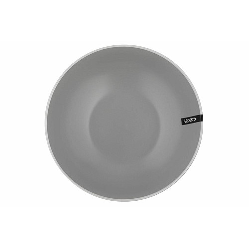 Тарілка супова ARDESTO  Cremona Dusty grey, 20см, кераміка, сірий