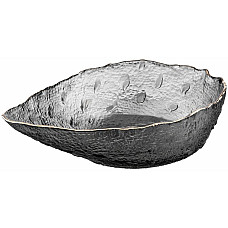 Салатник ARDESTO Leaf, 17.5см, скло, сірий