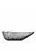 Салатник ARDESTO Leaf, 17.5см, скло, сірий