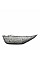Салатник ARDESTO Leaf, 21.5см, скло, сірий