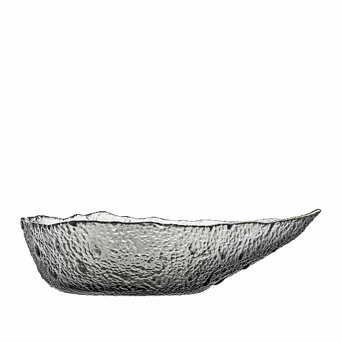 Салатник ARDESTO Leaf, 21.5см, скло, сірий