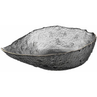 Салатник ARDESTO Leaf, 21.5см, стекло, серый