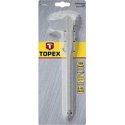 Штангенциркуль TOPEX, 150мм, сталь