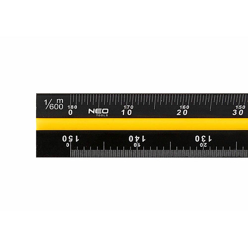 Лінійка Neo Tools трикутна, алюміній, 300мм