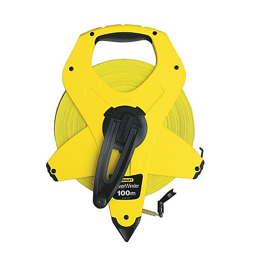 Рулетка Stanley PowerWinder Fiberglass, 100мх12.7мм, геодезическая
