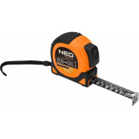 Рулетка Neo Tools Super Black, 7.5мx25мм, з фіксатором змотування, магніт