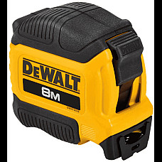 Рулетка DeWALT COMPACT, 8мх28мм, з фіксатором змотування, АБС-пластик, магніт