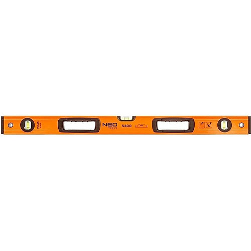 Уровень Neo Tools S 400 алюминиевый, 80см, 3 капсулы, 2 отверстия для рук