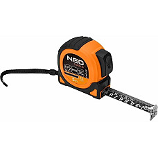 Рулетка Neo Tools Super Black, 5мx25мм, с фиксатором сматывания, магнит