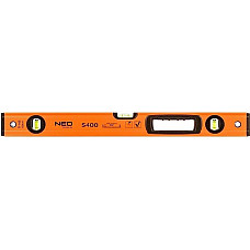 Уровень Neo Tools S 400 алюминиевый, 60см, 3 капсулы, 1 отверстие для рук