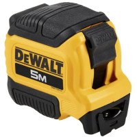 Рулетка DeWALT COMPACT, 5мх28мм, с фиксатором сматывания, АБС-пластик, магнит
