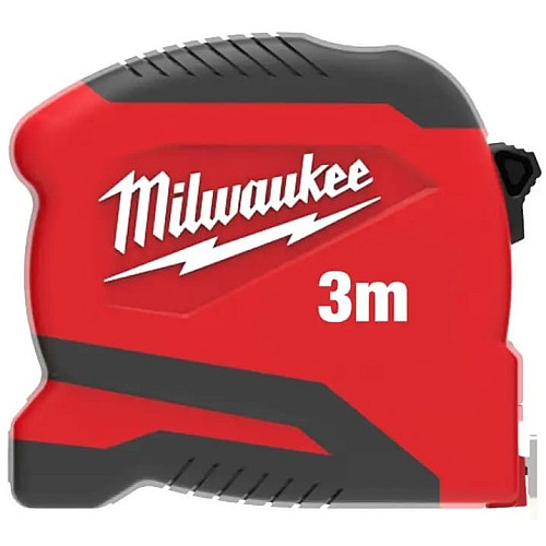 Рулетка Milwaukee Pro Compact, 3мх19мм с фиксатором сматывания, АБС-пластик