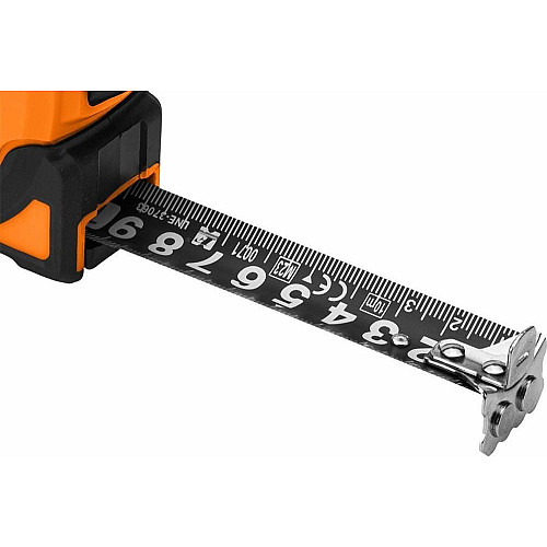 Рулетка Neo Tools Super Black, 5мx25мм, с фиксатором сматывания, магнит