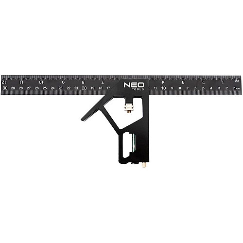 Угольник Neo Tools, 30см, алюминий, рукоятка с высокой точностью наклона