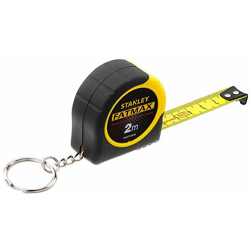 Рулетка Stanley FATMAX, 2м, 13мм, корпус двухкомпонентный/резиновый