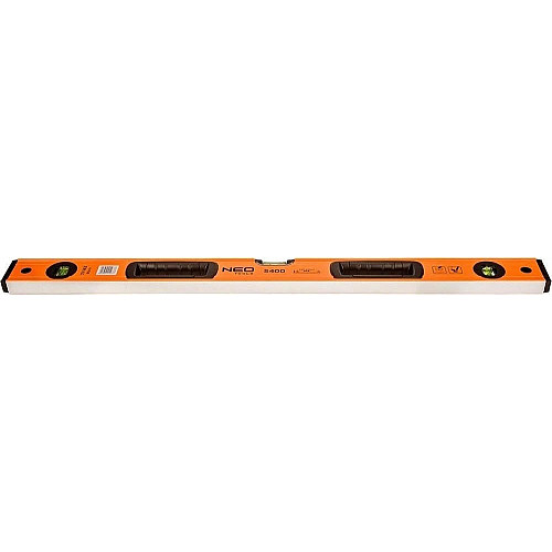 Уровень Neo Tools S 400 алюминиевый, 80см, 3 капсулы, 2 отверстия для рук