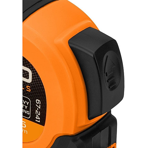 Рулетка Neo Tools Super Black, 3мx16мм, с фиксатором сматывания, магнит