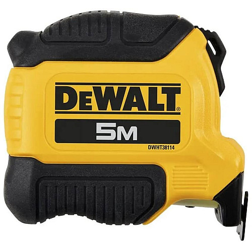 Рулетка DeWALT COMPACT, 5мх28мм, с фиксатором сматывания, АБС-пластик, магнит