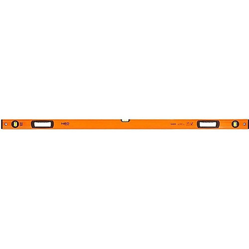 Уровень Neo Tools S 400 алюминиевый, 150см, 3 капсулы, 2 отверстия для рук