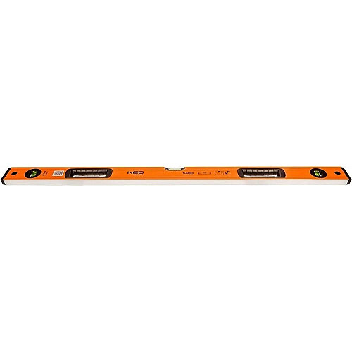 Уровень Neo Tools S 400 алюминиевый, 100см, 3 капсулы, 2 отверстия для рук