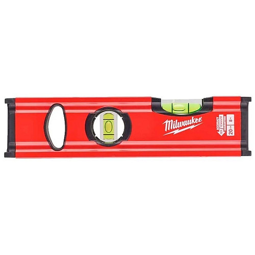 Рівень Milwaukee Slim 20, 20см, 2 капсули, алюмінієвий корпус