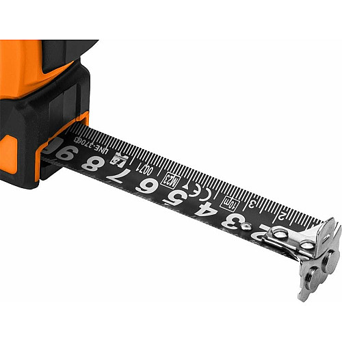 Рулетка Neo Tools Super Black, 10мx25мм, с фиксатором сматывания, магнит