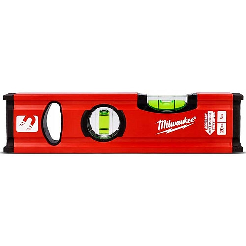 Рівень Milwaukee Slim Box, 20см, 2 капсули, алюмінієвий корпус