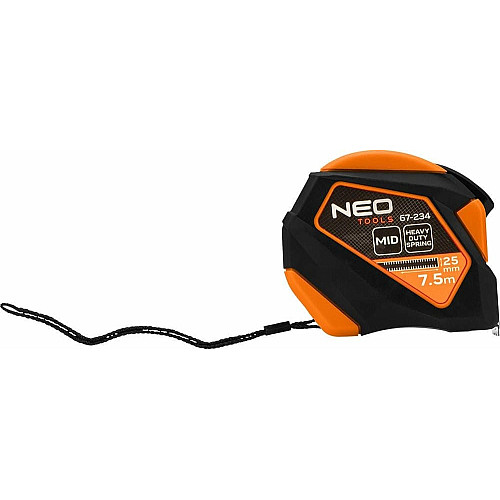 Рулетка Neo Tools, 7.5мx25мм, з фіксатором змотування, магніт