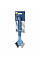 Щітка для миття 2 в 1 ARDESTO Profe 21х8.5х2.2см, пластик, блакитний