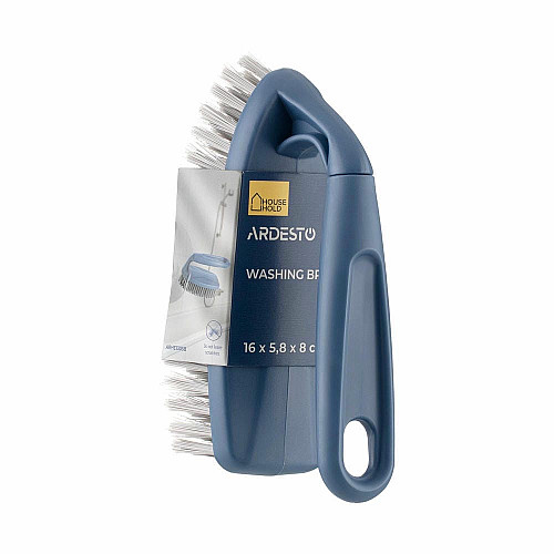 Щітка для миття ARDESTO Easy 16х5.8х8см, пластик, блакитний