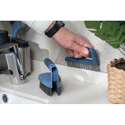 Щітка для миття 2 в 1 ARDESTO Profe 13.9х7х9см, пластик, блакитний